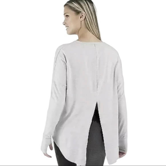 Wander By Hottotties Midweight Tie Back Tunic Heather Grey Size M - Picture 2 of 4